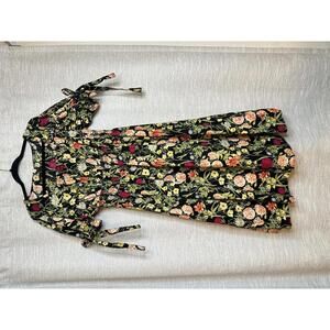 Tetta&Sky 0x 14W Floral Print Midi peasent dress